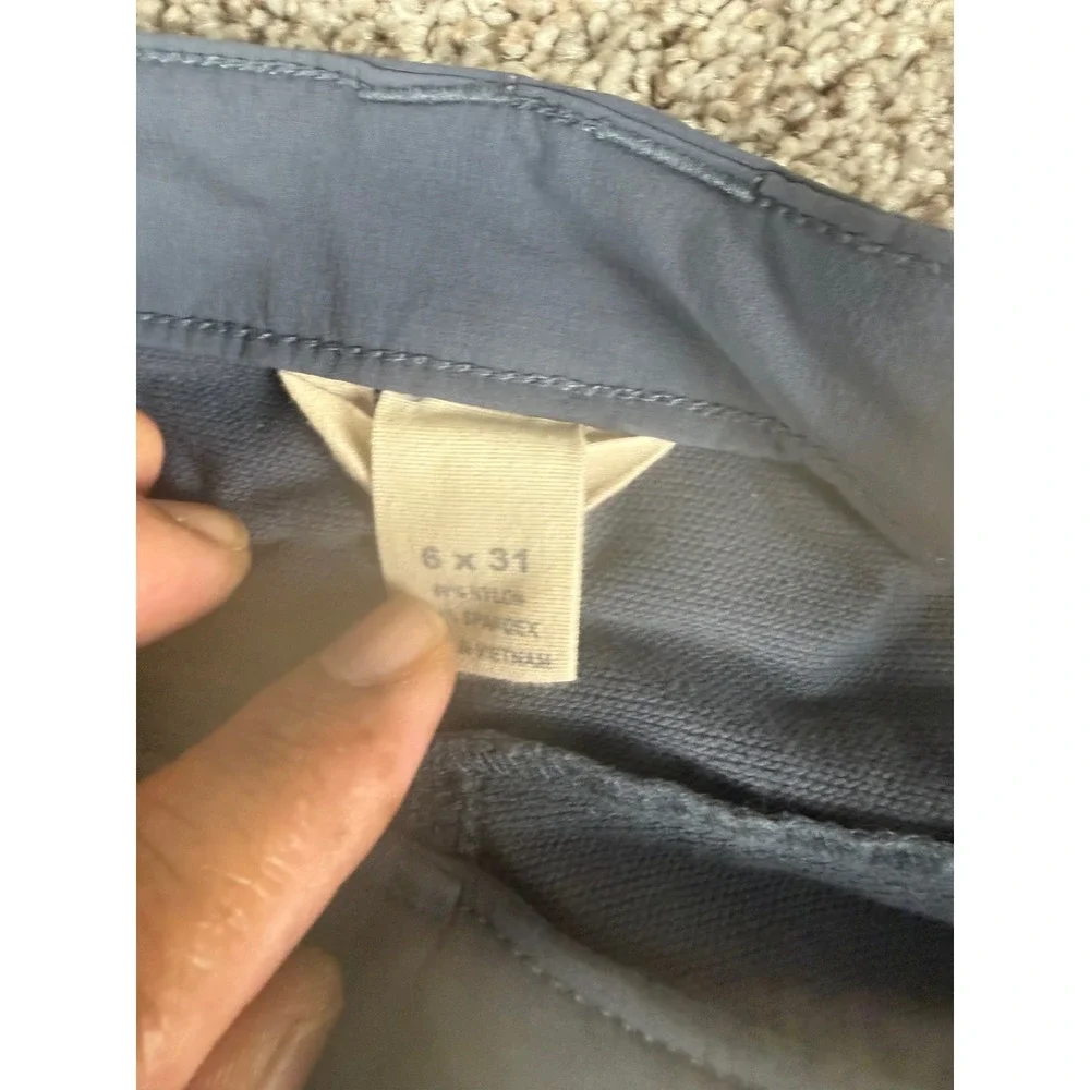 Prana Halle Straight Leg Hiking Pants Gray Blue Women 6x31 Stretch Outdoor